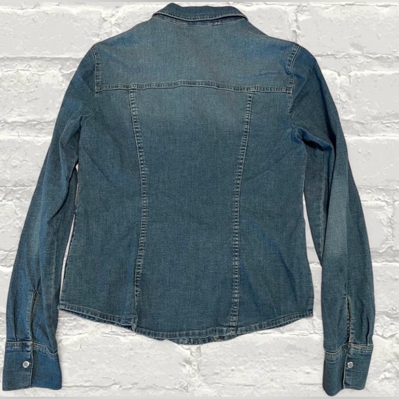 Zara denim button up shirt - Picture 3 of 3